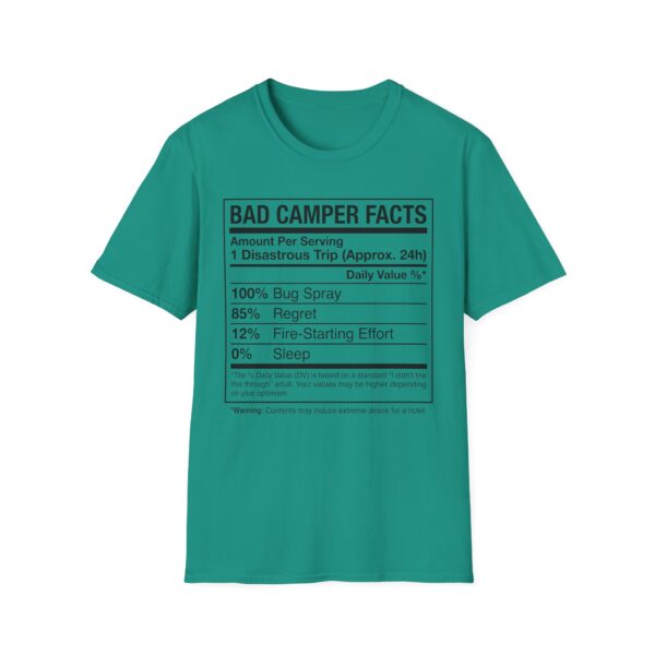 Bad Camper Facts Table T-shirt