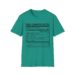 Bad Camper Facts Table T-shirt
