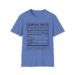 Camping Facts Amount Per Serving T-shirt