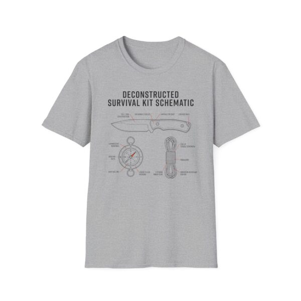 Deconstructed Survival Kit Schematic T-shirt