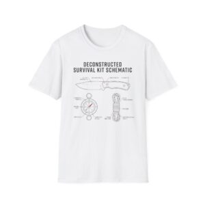 Deconstructed Survival Kit Schematic T-shirt