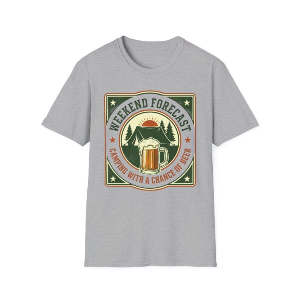 Weekend Forecast Camping With A Chance Of Beer T-shirt
