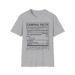 Camping Facts Amount Per Serving T-shirt