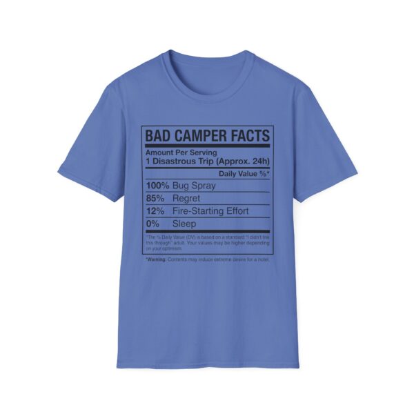 Bad Camper Facts Table T-shirt