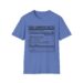 Bad Camper Facts Table T-shirt