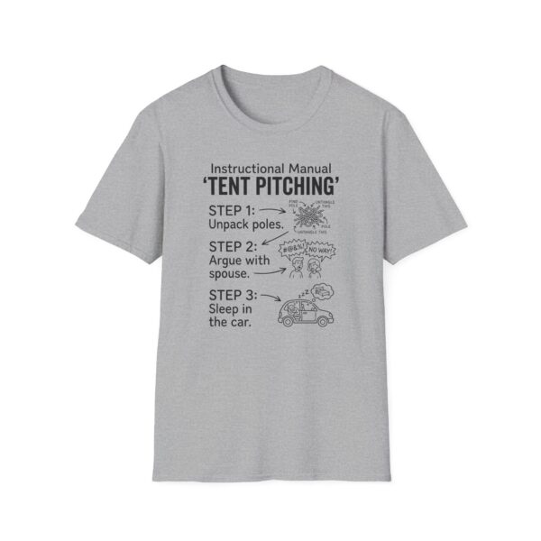 Instruction Manual Tent Pitching T-shirt
