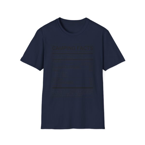 Camping Facts Amount Per Serving T-shirt