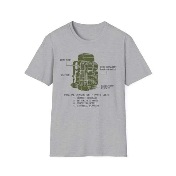 Survival Camping Kit Parts List T-shirt
