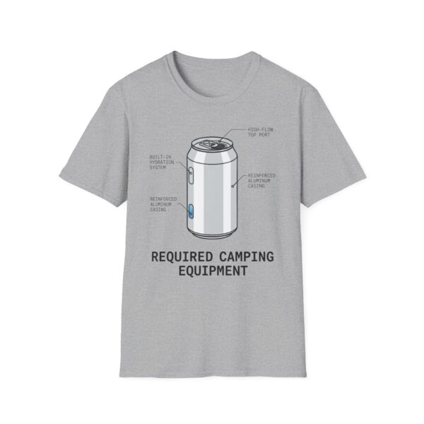 Required Camping Equipment Beer T-shirt