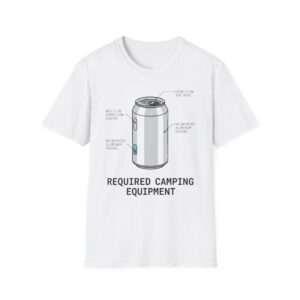 Required Camping Equipment Beer T-shirt