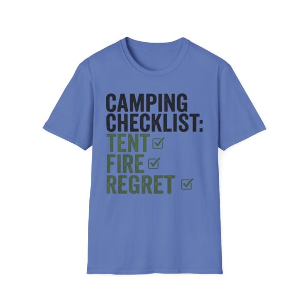 Camping Checklist Regret T-shirt