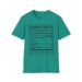 Camping Facts Amount Per Serving T-shirt